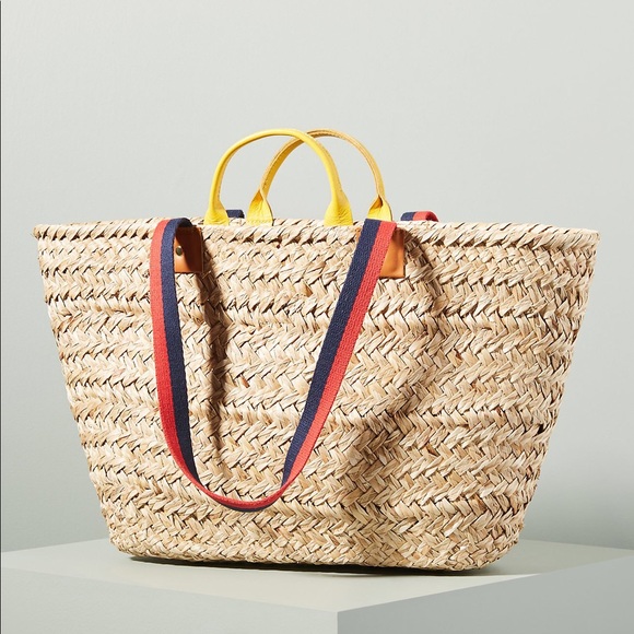 Clare V Handbags - Clare V Le Big Sac Woven Straw Tote